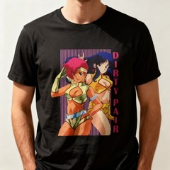 Dirty Pair Kei and Yuri The Lovely Angels T-shirt 80s 90s Anime Manga