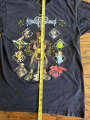 Disney Kingdom Hearts III Graphic Unisex T-Shirt Medium Med Square Enix Faded