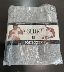 Vtg Joe Boxer A-Shirt Athletic Tank Gray 2 Pack Size 2XL 50-52
