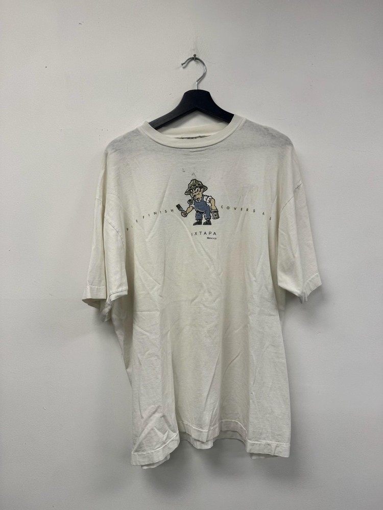 Vintage Mossimo Shirt Mens Large White Limited Edition Ixtapa Mexico Graphic 90s