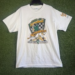 Port & Company Kingsmen 2024 Baseball Tee L White Graphic Four Seasons Oregon