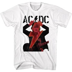 ACDC T-Shirt Angus Young Devil Horns Graphic Tees