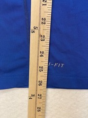 Nike Pro Dri-Fit Mens Athletic T-Shirt Sz. Large Short Sleeve Solid Blue