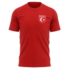 Mens Personalised Turkey Badge T Shirt shirt Football Him Footie Supporter Tu…