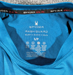 Spyder Swim Shirt Mens Small Rash Guard Quick Dry UPF 30+ Long Sleeve Tee