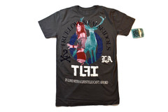 True Love & False Idols Mens TLFI Stag Party Charcoal Shirt NWT M, L, XL