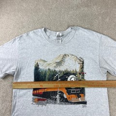 Southern Pacific 4449 Train Graphic Tee Daylight Sales T-Shirt Mens Large Gray