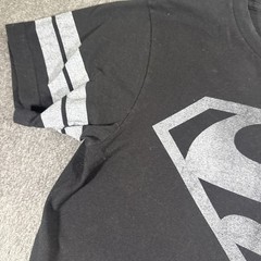 SUPERMAN ORIGINAL LOGO Men’s T SHIRT BLACK TEE OFFICIAL ITEM Small