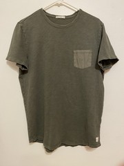 Marine Layer Vintage Heavy Slub Pocket T Shirt Mens Medium Green Cotton Casual