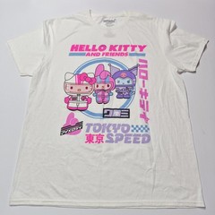 Sanrio Hello Kitty Friends Tokyo Speed Graphic TShirt XL White Kuromi My Melody