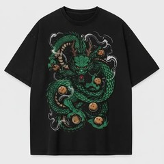 Mythic Dragon Anime Vintage Streetwear Graphic T-Shirt Unisex Cotton Tee
