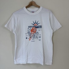 Vintage New York City Marathon Engine Running 2000 White Tee Shirt – Medium