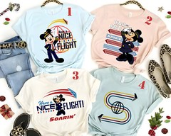 Disney Mickey & Friend Soarin Around The World Unisex Adult Kid Shirt 332173