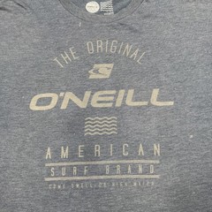 O’neill Mens Shirt Size XL Gray Short Sleeve Crew Neck Graphic Tee Casual Surfer