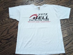 Vintage 1999 Vote William Bell for Mayor T SHIRT (XL) Birmingham Alabama Y2K