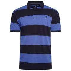 Mens KAM BIG Fashion Polo Shirt Short Sleeve Stripe Cotton Summer Rugby 2-8XL
