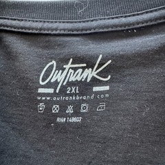 Outrank Graphic T Shirt Black Action Takers Are Money Makers Pop Art Size XXL