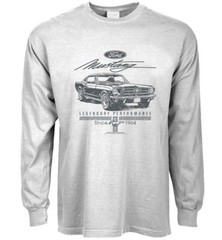 Ford Mustang T-shirt Mens Long Sleeve Graphic Tee Clothing Apparel Accessories