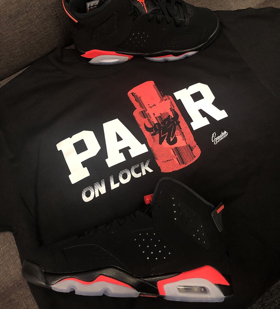 Shirt To Match Jordan 6 Infrared 2019 – Lace Lock Shirt