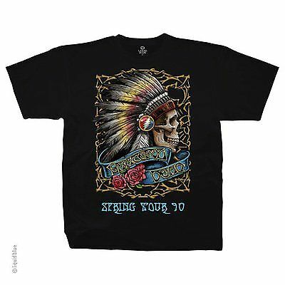 Grateful Dead Spring Tour 1990 Classic Rock Band Music Black Mens T Shirt S-2Xl