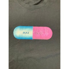 Max Frost Pill Graphic T Shirt Black Blue Pink Indie Pop Tee XL Unisex