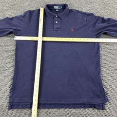 Polo Ralph Lauren Long Sleeve Blue Polo Dress Shirt Large Red Pony Casual Formal