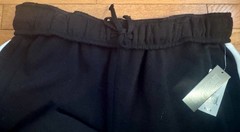 NWT Derek Heart Fold Over Waist Wide Leg Black Beauty Sweatpants Size 2X