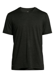 Athletic Works Men’s Driworks Tee Shirt Large Poly Jersey Rich Black Stripe USA