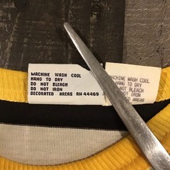 Vintage Hang Ten T-shirt 80s 90s Board Stripes Pocket MADE IN USA Surfer L Surf