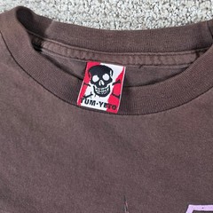 Vintage Toy Machine Bloodsucking Skateboard Company Tum Yeto Brown T-Shirt Mens