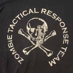 Zombie Tactical Response Team T Shirt Mens 2XL Black GILDAN