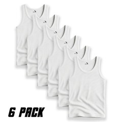SADA Men’s Tank Tops 6-Pack – 100% Cotton Sleeveless Muscle Shirts S-3XL
