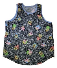Spongbob Square Pants Sleeveless Shirt Mens XL Tank Top Cartoon