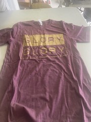 Heather Maroon with gold” Glory/Glory logo