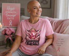 Faith Over Fear Stronger Than Cancer Awareness Unisex T-Shirt | Inspirational