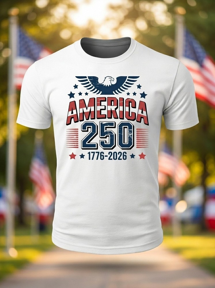 American 250 USA 250th Anniversary Patriotic Eagle Shirt 1776–2026 Graphic Tee