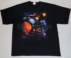 SOLAR SYSTEM PLANETS COMET NEBULA SPACE ASTRONOMY SCIENCE 2 sided T shirt S-3XL