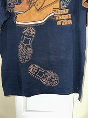 Vintage Raw Blue Shirt Timberland Boots Tried Trusted True Lace Up RARE Y2K XL