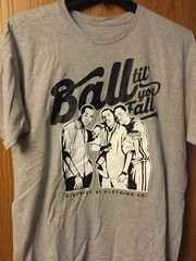 “Ball Til’ You Fall” – District 81 Clothing Co. Gray Shirt. XL.