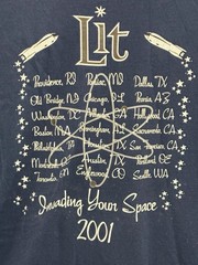 LIT Band 2001 Invading Your Space Tour OG XL VTG RARE Atomic My Own Worst Enemy