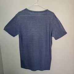 Marine Layer Absurdly Soft Signature Crew Neck Tee Heathered Blue Mens M/L