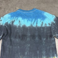 Led Zeppelin T Shirt Mens Large Multicolored Long Sleeve Tie Dye Flaws Preowned