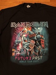 RARE NEW NO TAGS Iron Maiden The Future Past 2024 World Tour 2 Sided XL TSHIRT