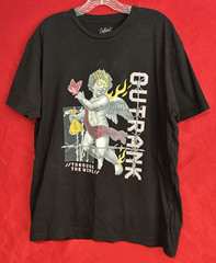 Outrank Cherub Money Graphic T-Shirt Black Large