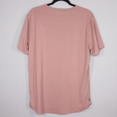 CUTS Curve Hem T Shirt Mens XL Extra Large Rose Pink Casual Short Sleeve