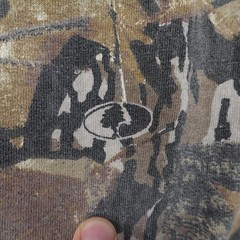 Vintage Jerzees Outdoors Shirt Mens Medium Brown Camo Mossy Oak Forest Floor
