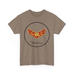 GM&O Gulf Mobile Ohio Rebel Route Railroad Logo Vintage T-Shirt