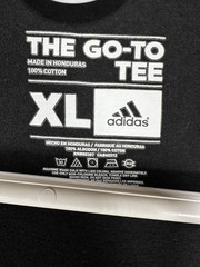 Adidas Black with White Logo Go-To Performance Tee Men’s T-Shirt Size XL