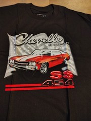 Chevelle Shirt SS 454 Classic American Muscle Car GM Graphic Tee New w Tags Nwt
