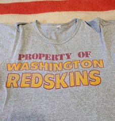 VTG 60s USA Made Property Of Washington Redskins Football Tri-Blend T-Shirt M